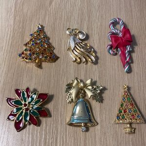 Vintage Collectible Christmas Pins